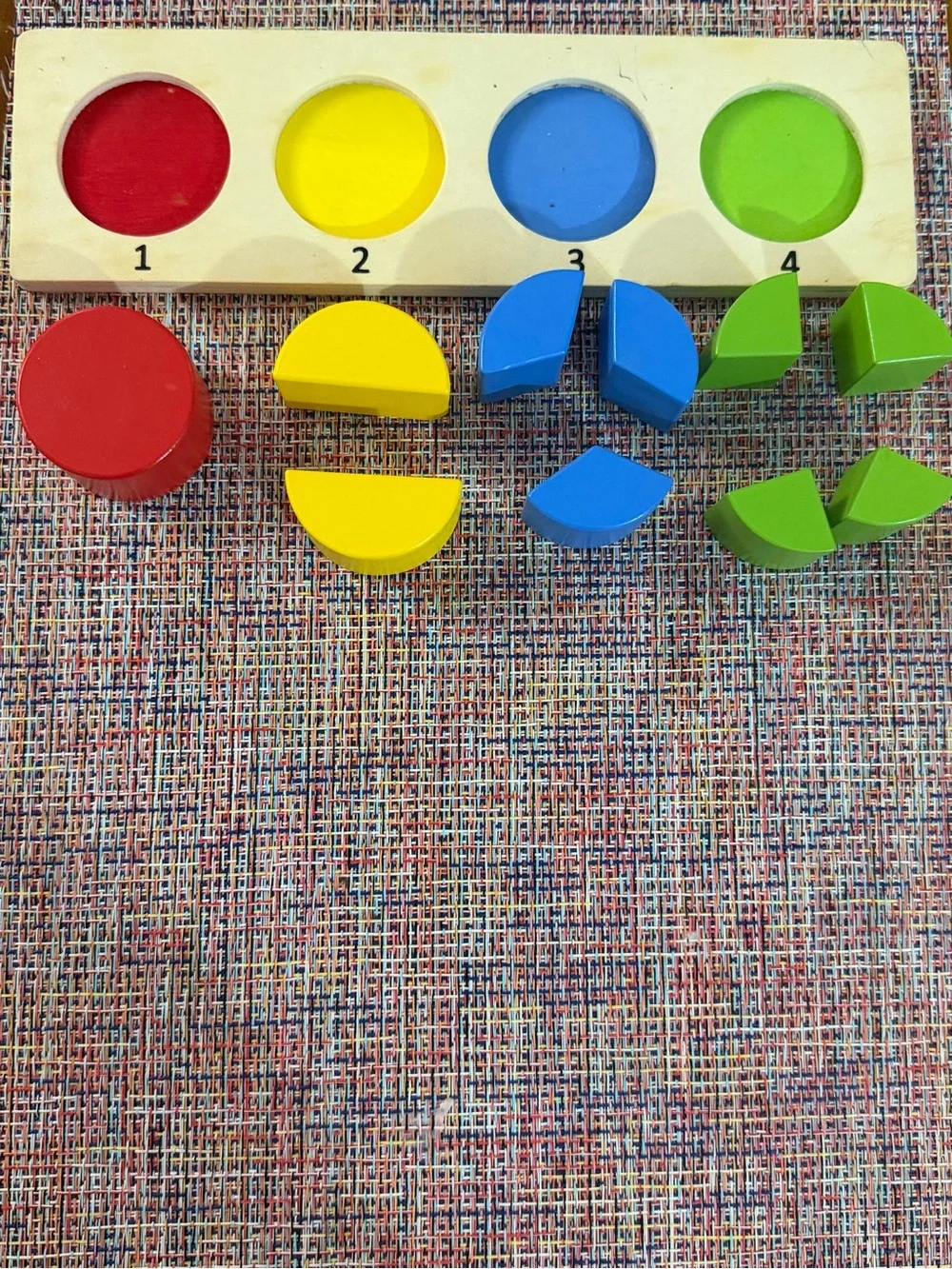 PlayTive Wooden Shape Sorting Puzzle 4 set learning Boards Montessori Toy